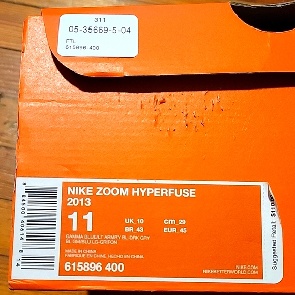 Nike Zoom Blue Sz 11 - Picture 1 of 4